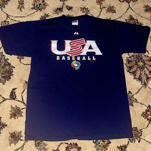 2006 Majestic USA Baseball World Classic Mens T-Shirt